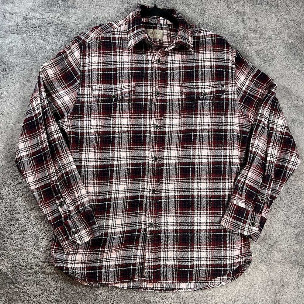Jachs Flannel‎ Shirt Large 100% Cotton